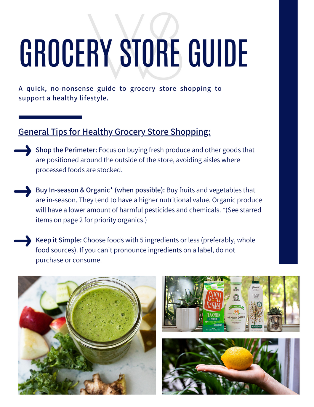 FREE Grocery Store Guide & Healthy Shopping List